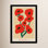 Modern Red Flower Bouquet Print