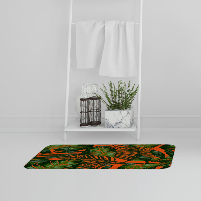 Akhi Non-Slip Bath Rug, Tropicana