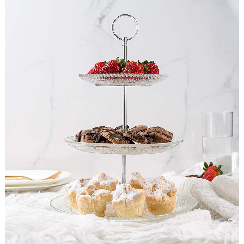 Gleanarm Glass Tiered Stand