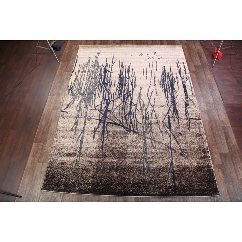 Tapis oriental beige / brun Juelz, Rectangle 10 pi x 13 pi
