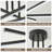 Celene 3-Light LED Fixtures Dimmable Semi Flush Mount Ceiling Light for Living Room Bedroom Dinning Room Kitchen-495161135