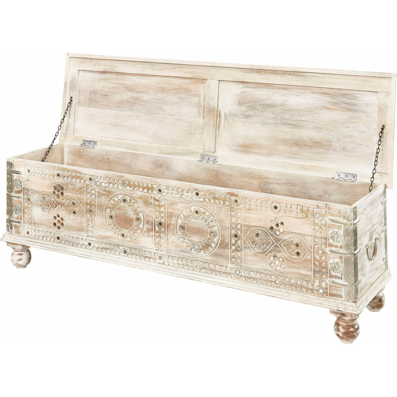 Emil Solid Wood Storage Bench