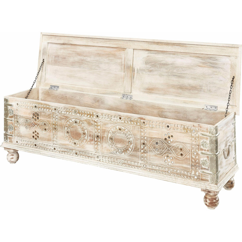Emil Upholstered Bench with Flip Top