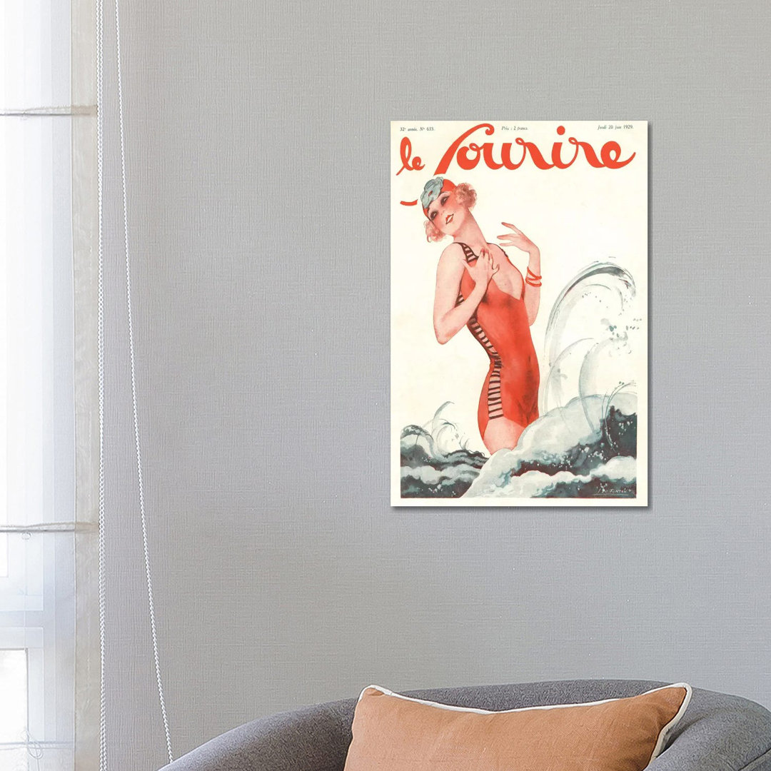 1928 Le Sourire Magazine Cover by The Advertising Archives - Gallery-Wrapped Canvas Giclée on Canvas