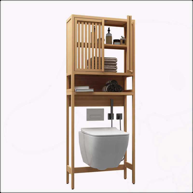 Charming Independent Toilet Storage Rack for Space Optimization