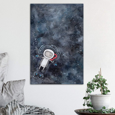 Swim In Space by Rachel Nieman - Wrapped Canvas Painting