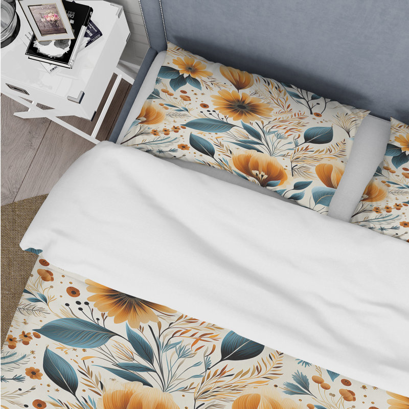 Ensemble de housse de couette inspiré de la nature Wanderer Boho, Housse de couette pour très grand lit et 2 très