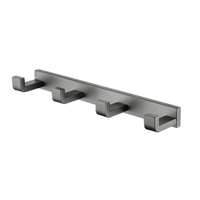 Heavy Duty Wall-Mounted Coat Rack with 4 Hooks