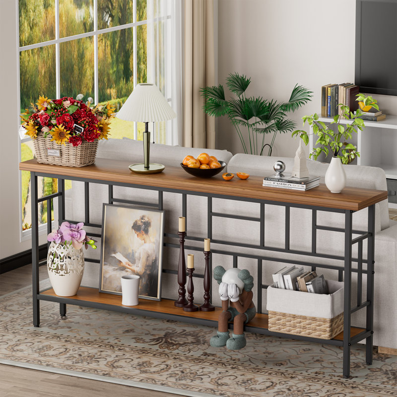 Console Console, l 11,8 po, Brun, H 31,3 po x l 70,9 po x P 11,8 po