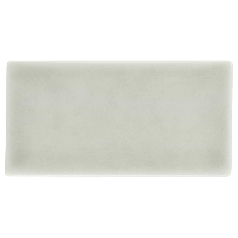 Nabi Subway 3X6 Crackled Glossy Glass Tile, Tundra Gray