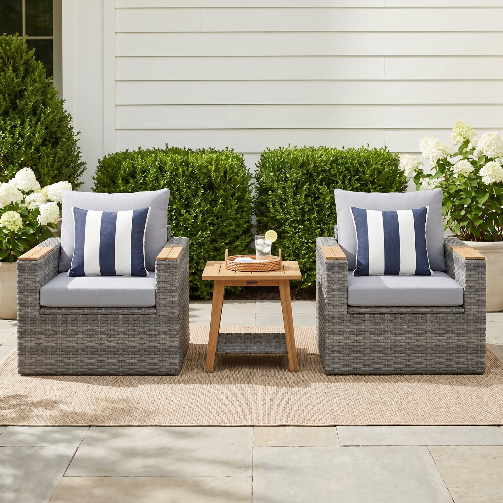 Genesis 2 - Person Teak Patio Seating Group