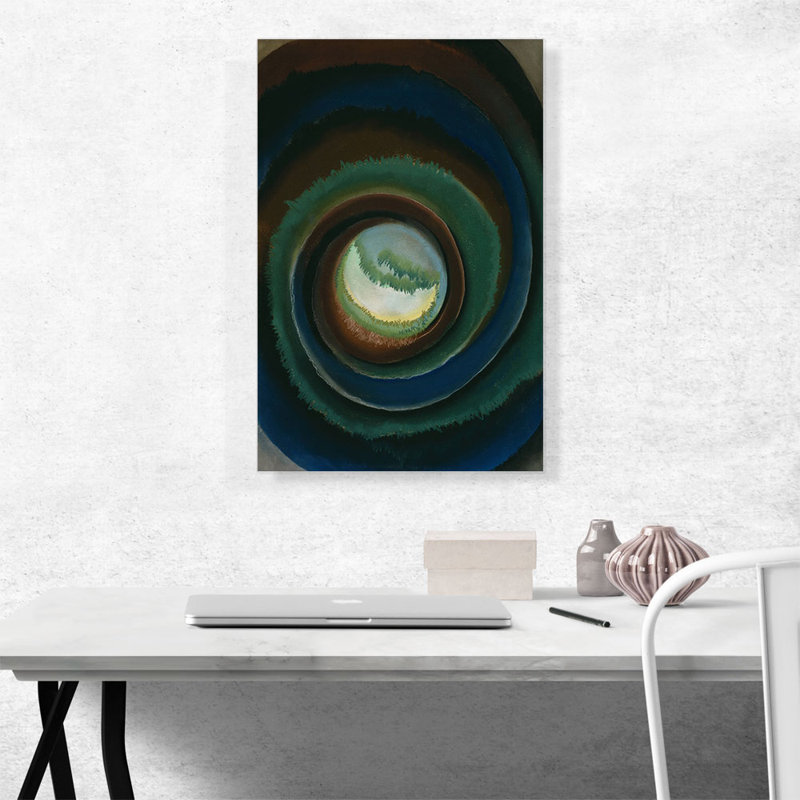 «Pond in the Woods 1922» par Georgia O-Keeffe, reproduction d'art sur toile tendue, H 26 po x l 18 po x 1,5 po