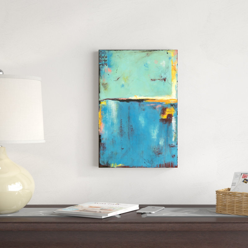 " Matchbox Blue 55 " by Erin Ashley Painting Print, 18" H x 12" W