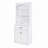 Bathroom Storage Cabinet with Two Doors, Drawers, Adjustable Shelf & Three Open Shelves