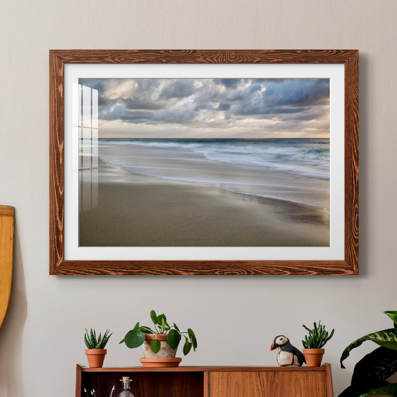 «La Jolla Sunset» par J Paul, reproduction d'art graphique sur papier encadré, H 37,5 po x l 27,5 po x P 1,5 po
