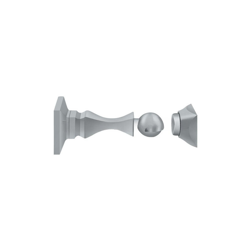 Support de porte magnétique Deltana MDH35U26D 3-1 / 2 po en chrome brossé, Chrome brossé