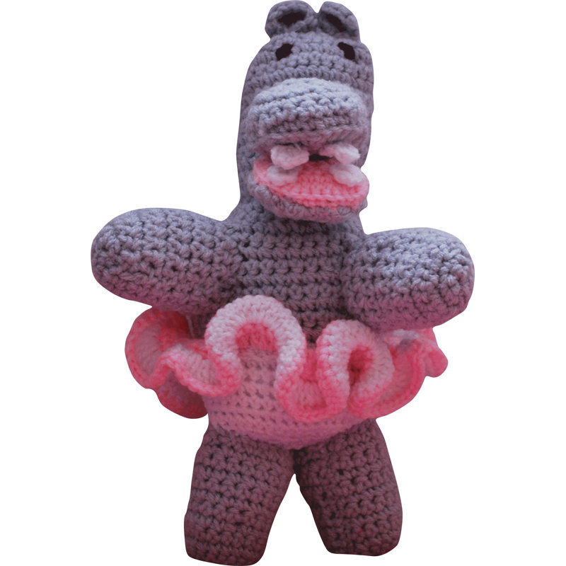 Adhésif décoratif ballerine hippopotame, 24 po x 36 po