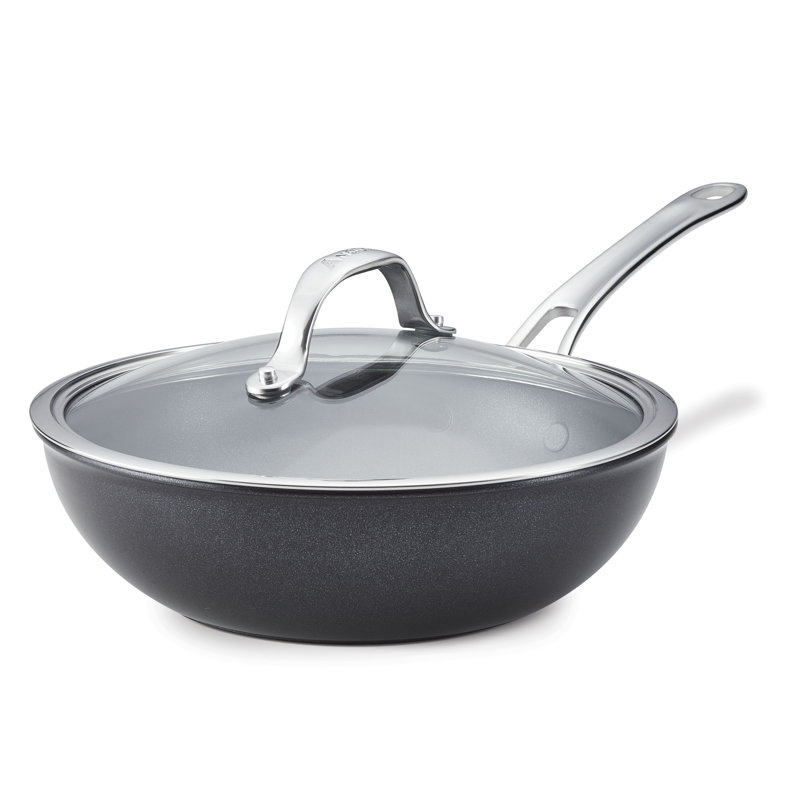 Anolon X Hybrid Nonstick Induction Stir Fry / Wok With Lid, 10 Inch