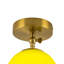 Plafonnier semi-encastré 1 lumière Moss Green Globe
