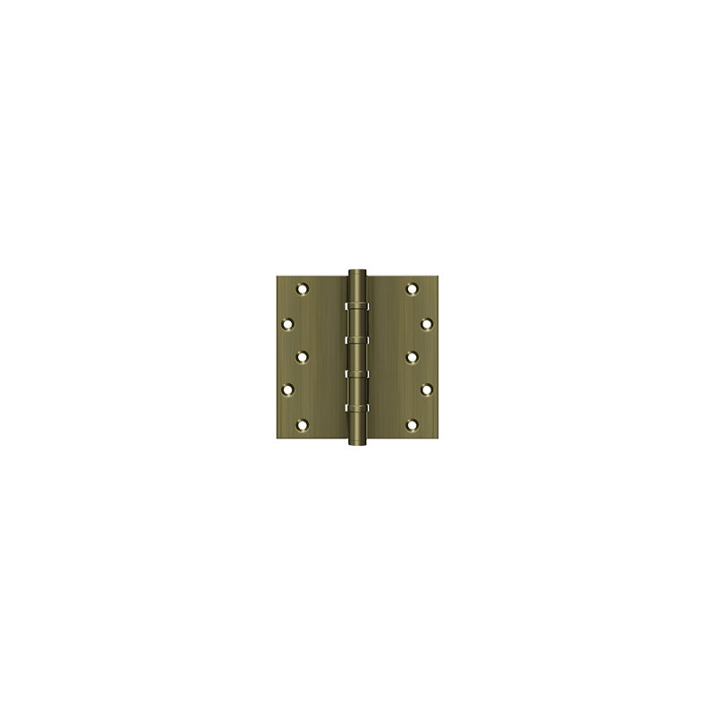 Butt Bearing Hinge, Antique Brass