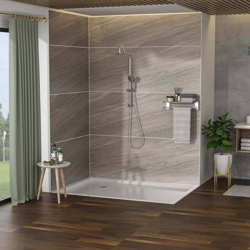 Douche - Douche de tête et à main de 10 pouces, 5 modes de jet, Fixation murale pour articles de salle de bain