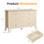Philomena 119.38cm W 6 - Drawer Chest of Drawers-1398267316