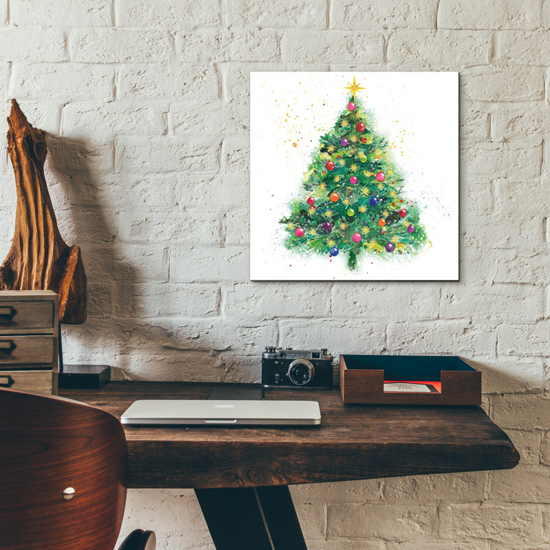  «Painted Tree» par Elle Media Group SA, art mural en verre acrylique, 12 po x 12 po