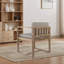 Chaise de salle à manger en bois massif avec accoudoirs (ensemble de 2)-108383180-108383178