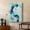 Bleu sarcelle Composition I - galerie sur mesure