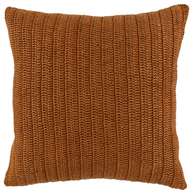 Marcie Belgian Linen Knitted Throw Pillow