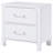 Helena Pearl White 2-Drawer Nightstand