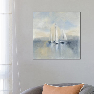 Morning Sail, Blue by Silvia Vassileva - Wrapped Canvas Painting
