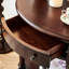 Console demi-ronde en bois massif
