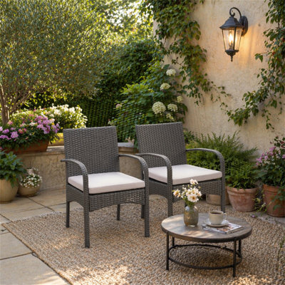 CORDOBA KD PE WICKER DINING CHAIR [SET OF 2 PCS]