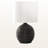 Reba Black Resin & Ivory / Cream Shade Table Lamp, 16.2'' H X 9.23'' W X 9.23'' D