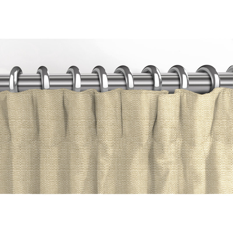 Calijah Blackout Curtain Pair, Stone Grey, Width 167 x Drop 228cm
