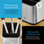 Stainless Steel Square Utensil Crock