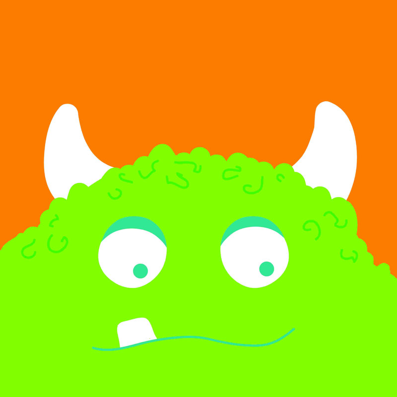 «Green Monster», impression sur toile tendue, L 12 po x H 12 po
