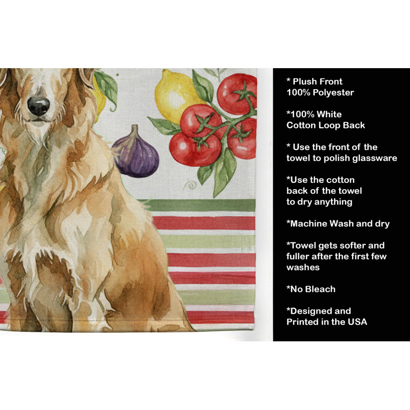 Serviette de cuisine Wheaten Scottish Deerhound, Wheaten Scottish Deerhound