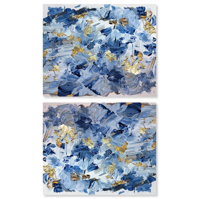 Ensemble de 2 toiles bleues par Art Remedy