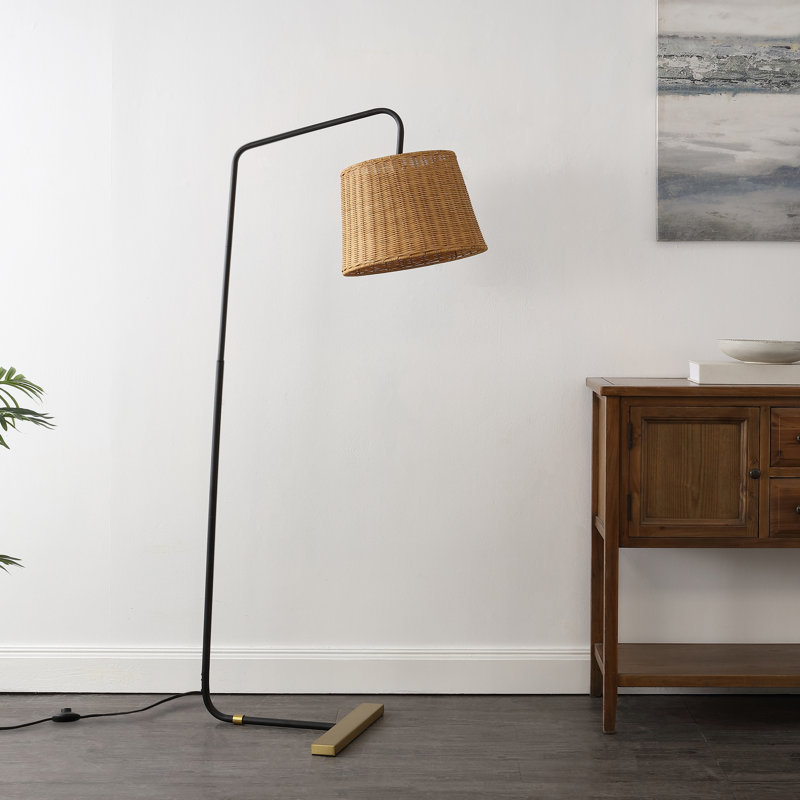Belton 61'' Black Arched Floor Lamp
