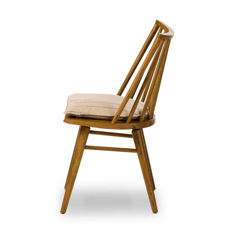 Lewis Windsor Chair With Cushion-Sandy Oak, Sandy Oak