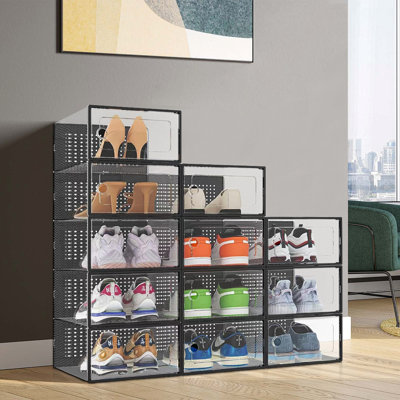 Toddington 12 - Pair Stackable Shoe Storage Box