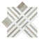 Wellington Pattern 12" X 12" Polished Marble Mosaic Floor And Wall Tile