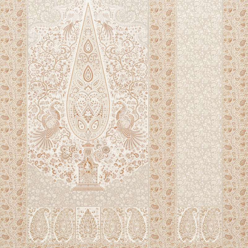 Colmery Paisley Panel Set, Parchment