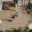 Paquet de tuiles de patio pour terrasse en bois et en plastique 22 WPC-112441208