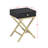 Justine Contemporary Rectangular 1-Drawer Accent Table with Metal "X" Shape Base-1441561970-1441561967