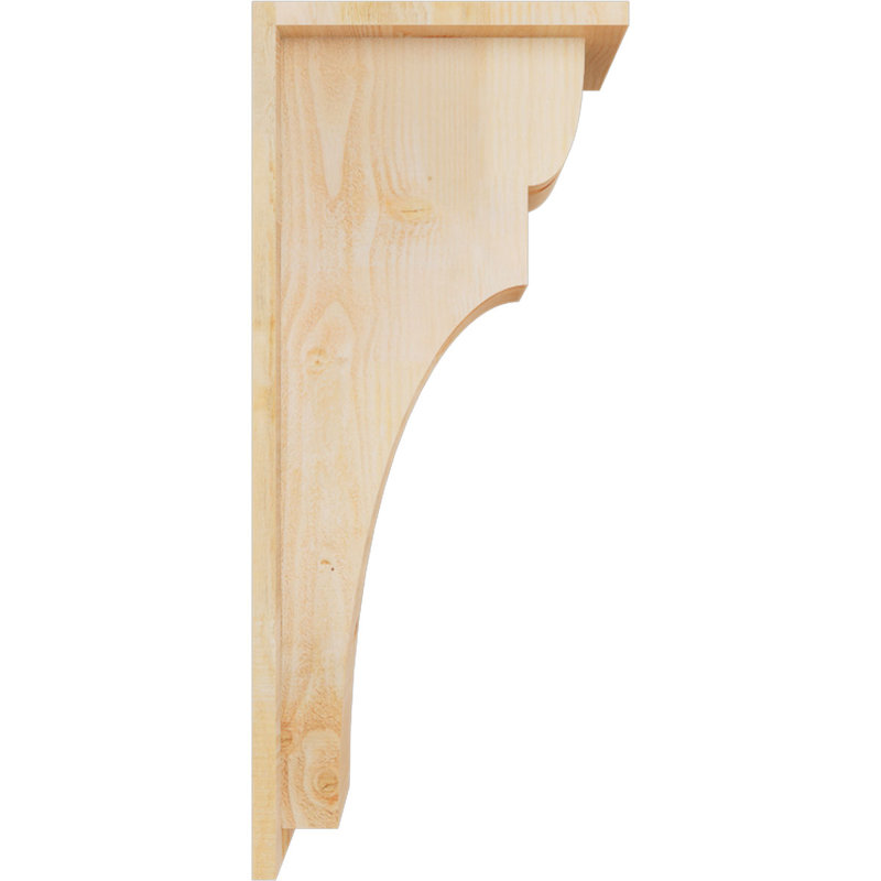 Yorkshire Yorktown avec plaque arrière, H 28 po x l 6 po x P 12 po, Sapin de Douglas, Sciage brut