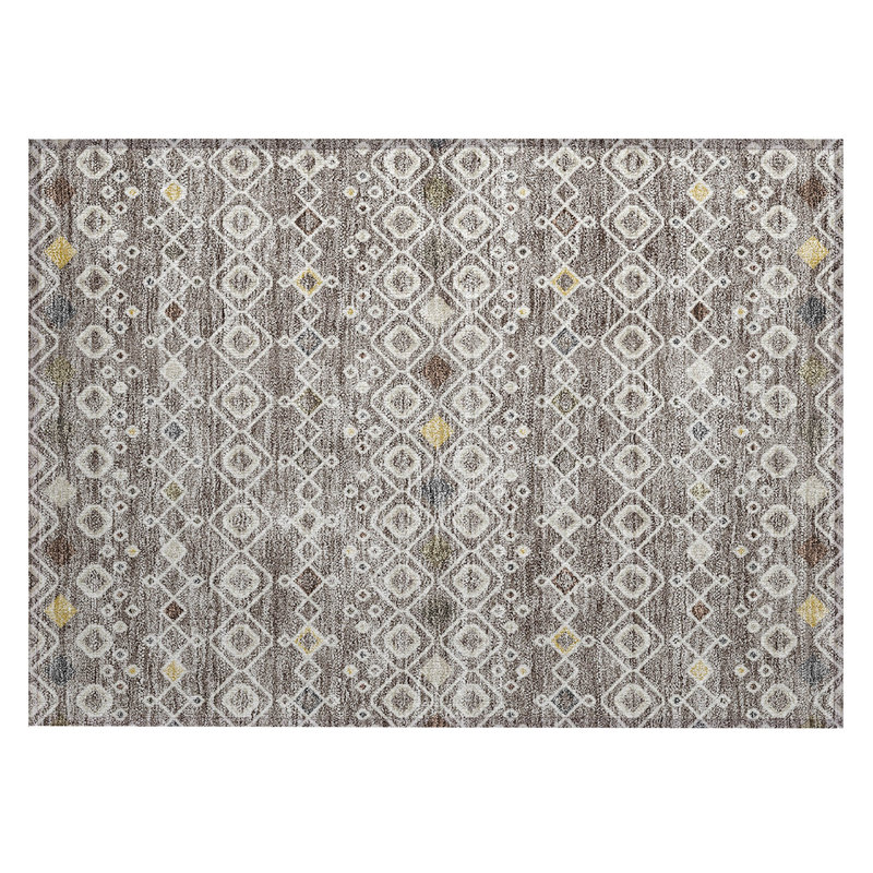 Aleighna Area Rug with Non-Slip Backing, Rectangle 1'8" x 2'6"