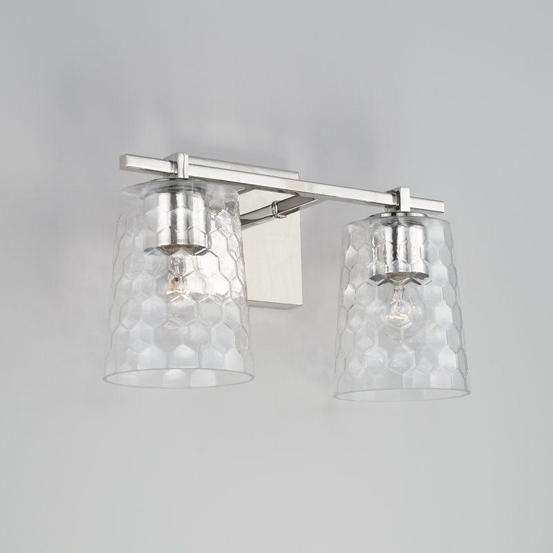 Burke 2 - Light Dimmable Vanity Light, Polished Nickel
